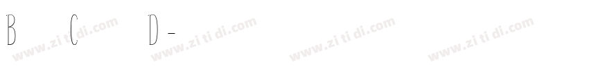 Bayside Condensed De字体转换
